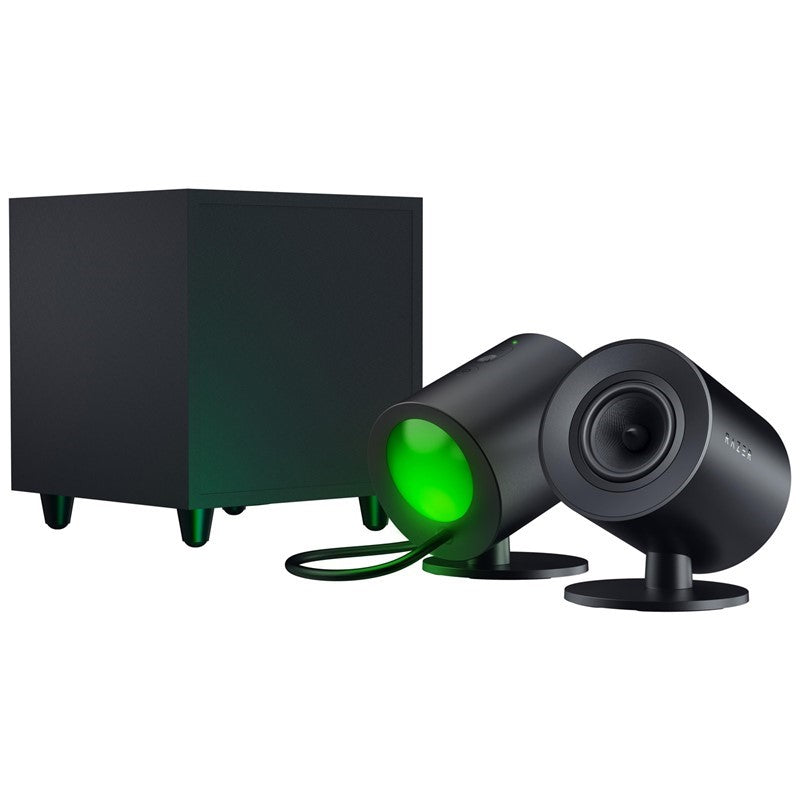 Razer Nommo V2 Full-Range 2.1 PC Gaming Speakers with Wired Subwoofer - Black Razer Nommo V2 Full-Range 2.1 PC Gaming Speakers with Wired Subwoofer - Black